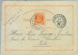 89567 - BRAZIL - Postal History -  STATIONERY CARD # BP10  To PORTUGAL  1890 - Sonstige & Ohne Zuordnung