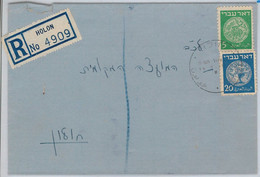 49049 - ISRAEL  -POSTAL HISTORY COVER: Internal REGISTERED MAIL 1948 - HOLON - Autres & Non Classés