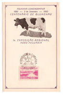 BRASIL. Centenario De Blumenau (1950). Primera Exposición Regional Agropecuaria. - Markenheftchen