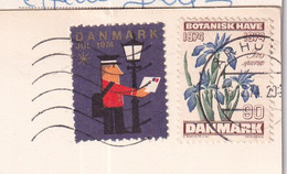 Botanisk Have + ...1974 Stamps Of Danmark Over Postcard - Other & Unclassified