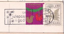 Truet Flora + ...1977 Stamps Of Danmark Over Postcard - Altri & Non Classificati