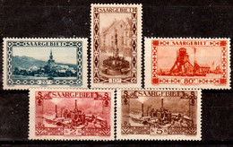 Sarre-96- Original Values Issued In 1926.(+/sg) Hinged/NG - Quality In Your Opinion. - Andere & Zonder Classificatie