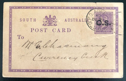 South Australia, Entier D'Adelaide 18.12.1891 - (B451) - Brieven En Documenten