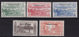 Nouvelles Hébrides Taxe N°36/40 - Neuf * Avec Charnière - TB - Timbres-taxe