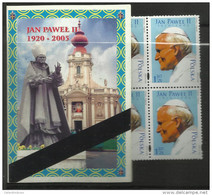 Carnet Booklet Markenheftchen Pologne Polen Poland 267  Pape Pope Papste  Jean Paul II Enterrement Place St Pierre - Postzegelboekjes