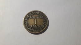 MIX1 REPUBBLICA FRANCESE 1924 1 FRANCO IN BB+ - 1 Franc