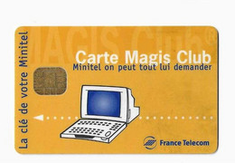 FRANCE CARTE A PUCE FRANCE TELECOM MINITEL CARTE MAGIS CLUB - Sonstige & Ohne Zuordnung