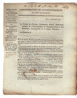 VP20.807 - Napoléon 1er - PARIS 1809 - Lettre De L'Admistration De L'Enregistrement / Séquestre Des Biens Espagnols ... - Décrets & Lois