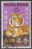 HONG KONG 1974  CHINESE NEW YEAR OF THE TIGER  $1.30   S.G. 303  VERY FINE USED - Usados