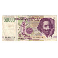 Billet, Italie, 50,000 Lire, 1992, 1992-05-27, KM:116c, TTB - 50000 Lire