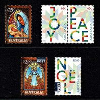 Australia 2022 Christmas Set Of 5 MNH - Ungebraucht