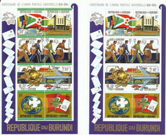 BURUNDI   YVERT   H/B  77/78    MNH  ** - Blokken & Velletjes