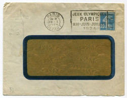 !!! 25 C SEMEUSE SUR LETTRE FLAMME DES JEUX OLYMPIQUES DE PARIS 1924 - Ete 1924: Paris
