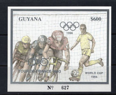 ZIBELINE CYCLISME VELO BIC  TOUR DE FRANCE 1993 Surcharge OR GOLD +  FOOTBALL  XX MNH - Andere & Zonder Classificatie