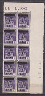 Z4286 - OCC. YUGOSLAVA TRIESTE SASSONE N°5 ** Blocco X10 - Yugoslavian Occ.: Trieste