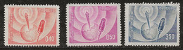 Taiwan 1957 N°Y.T. :  234 à 236 ** - Neufs