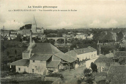 Mareuil Sur Le Lay * Vue D'ensemble Prise Du Sommet Du Rocher * Usine Cheminée - Mareuil Sur Lay Dissais