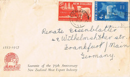 47321. Carta INVERCARGILL (New Zealand) 1957. Export Industry To Germany - Lettres & Documents