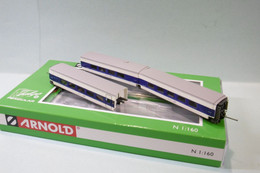 Arnold - Coffret 3 VOITURES TALGO Trenhotel Francisco De Goya SNCF RENFE ép. V Réf. HN4356 Neuf NBO N 1/160 - Wagons Voor Passagiers