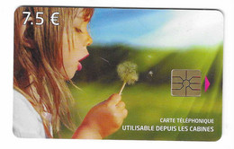 5 TL - TELECARTE   7,50 € (FRANCE) Utilisable Depuis Les Cabines  2015 - ENFANTS - FLEURS - 2014-...
