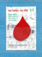 (Us.1) Argentina ° 2011 - Donante De Sangre.  Oblitérer. - Gebruikt