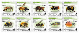 Finland 2022 Honey Insects BeePost Set Of 10 Stamps Mint - Neufs