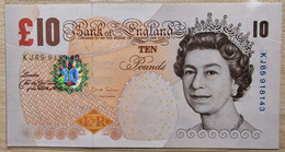UK Great Britain 10 Pounds 2000 UNC  P- 389d (Bank Of England) - 10 Pounds
