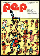 1971 - PEP - N° 2  - Weekblad - Inhoud: Scan 2 Zien - Lucky Luke. - Pep