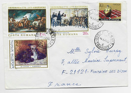 ROMANIA  LETTRE COVER PILESTI TRANZIT 1979 TO FRANCE - Covers & Documents