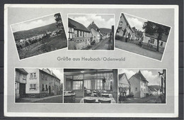 Germany, Heubach/Odenwald, Multi View With Gasthaus-Pension Zum Löwen, 1961. - Odenwald