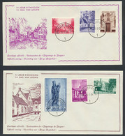 BELG.1954 FDC 946-951 - Beguinages De Bruges - Obli Bruxelles - 1951-1960