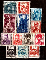 Sarre-173- Original Values Issued In 1948 (o) Used - Quality In Your Opinion. - Otros & Sin Clasificación