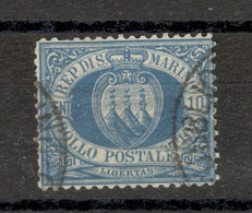 SAN MARINO - USED STAMP, 10c - 1877. - Gebruikt