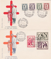 Enveloppes FDC 998 à 1004 Antituberculeux Série Dite Infirmières Infirmière Médecin - 1951-1960