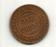 ONE PENNY  1922 (King Georges 5)  2 Pictures Front And Back - Penny