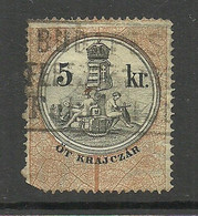 UNGARN HUNGARY Revenue Tax Steuermarke 5 Kr. O - Fiscales