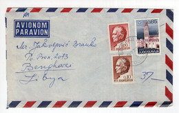 1970. YUGOSLAVIA,SERBIA,BELGRADE,AIRMAIL TO LIBYA - Luchtpost