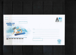 Russia 2014 Olympic Games Sochi Snowboarding Interesting Postal Stationery Letter - Winter 2014: Sotschi