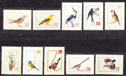 Romania 1959 Airmail Birds Mi#1780-1789 Mint Hinged - Ongebruikt