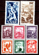 Sarre-185- Original Values Issued In 1949-50 (++) MNH - Quality In Your Opinion. - Sonstige & Ohne Zuordnung