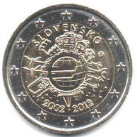 2012 - Slovacchia 2 Euro Decennale        ---- - Slovakia