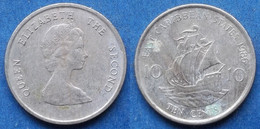 EAST CARIBBEAN STATES - 10 Cents 1986 KM# 13 - Edelweiss Coins - Caribe Oriental (Estados Del)