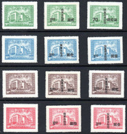 CHINA 1946 Opening Of National Assembly Set Mint NGAI Full Set Of 12 MNH Surcharged (TAIWAN) Mention (**) VERY RARE SET - 1943-45 Shanghai & Nankin