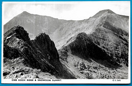 CPA Post Card UK Wales (Caernarvonshire) CRIB GOCH RIDGE & SNOWDON SUMMIT ** Phila - Caernarvonshire