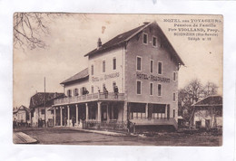 CPA :  14 X 9  -  SCIONZIER  - HÔTEL  Des  VOYAGEURS - Pension De Famille.  Fçois  VIOLLAND, Prop. - Scionzier