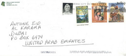 U.S.A  - 2021 - STAMP  COVER  FROM  U.S.A. TO DUBAI. - Covers & Documents