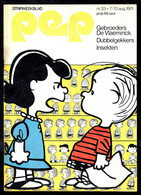 1971 - PEP - N° 33  - Weekblad - Inhoud: Scan 2 Zien - Charlie BROWN - PEANUTS. - Pep