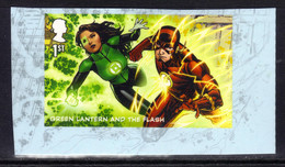 GB 2021 QE2 1st DC Comics Justice League Green Lantern Flash Umm SG 4587d S/A A1261 - Unused Stamps