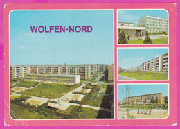 282825 / Germany - Wolfen Nord ( Kt. Bitterfeld) Strasse Jugend Kaufhalle Altersheim Ring Bauarbeiter Spielplatz PC - Wolfen