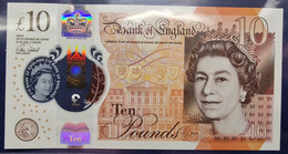 UK Great Britain 10 Pounds 2016 UNC P-395 (1) Polymer - 10 Pounds